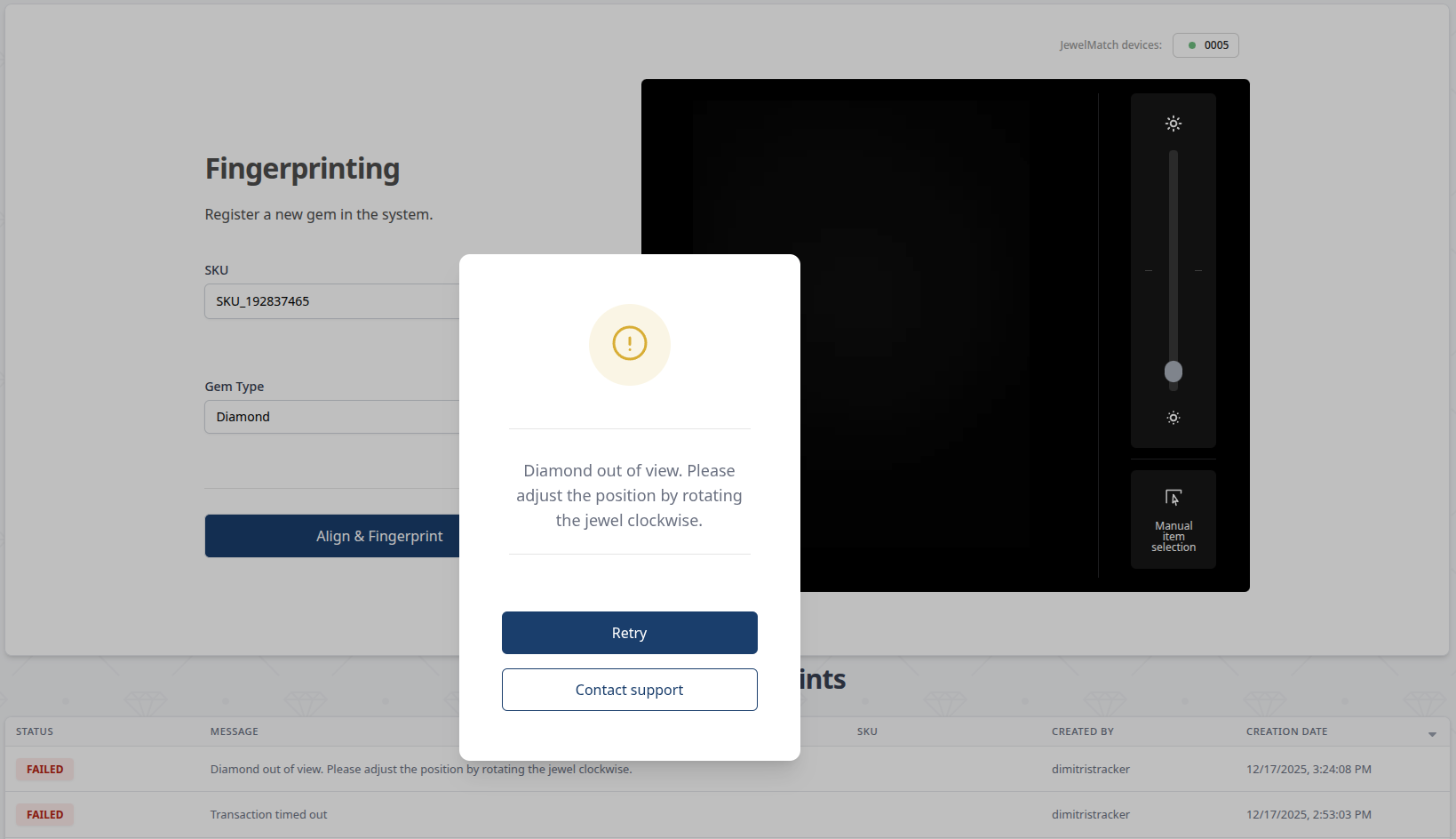 jm-fp-failed-alignment-issue